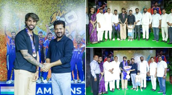 తిలక్ వర్మను సన్మనించిన సీఎం రేవంత్ రెడ్డి